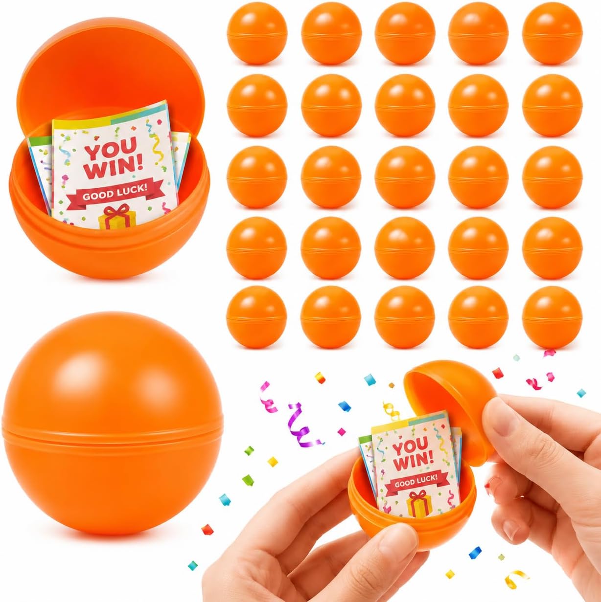 25 Pcs Raffle Balls, 1.57 Inch Lottery Ball Machine, for Party Games and Event Prizes Reusable Colored Picking
