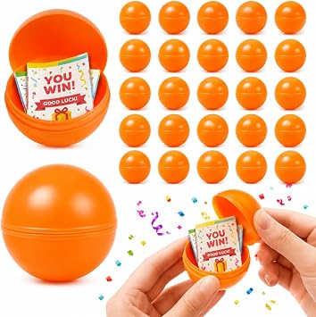 Gadpiparty 25 Pcs Raffle Balls, 1.57 Inch Lottery Ball Machine, for Party Games and Event Prizes Reusable Colored Picking