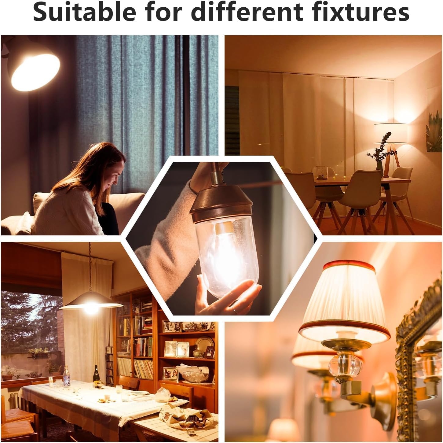 100W Incandescent Light Bulbs,Frosted Bulbs,Dimmable Medium E26 Base Light Bulbs,A19 Incandescent Light Bulb,2700K Warm White, for Fridge, Range Hood, Sewing Machine, Freezer Ceiling Fan (2)