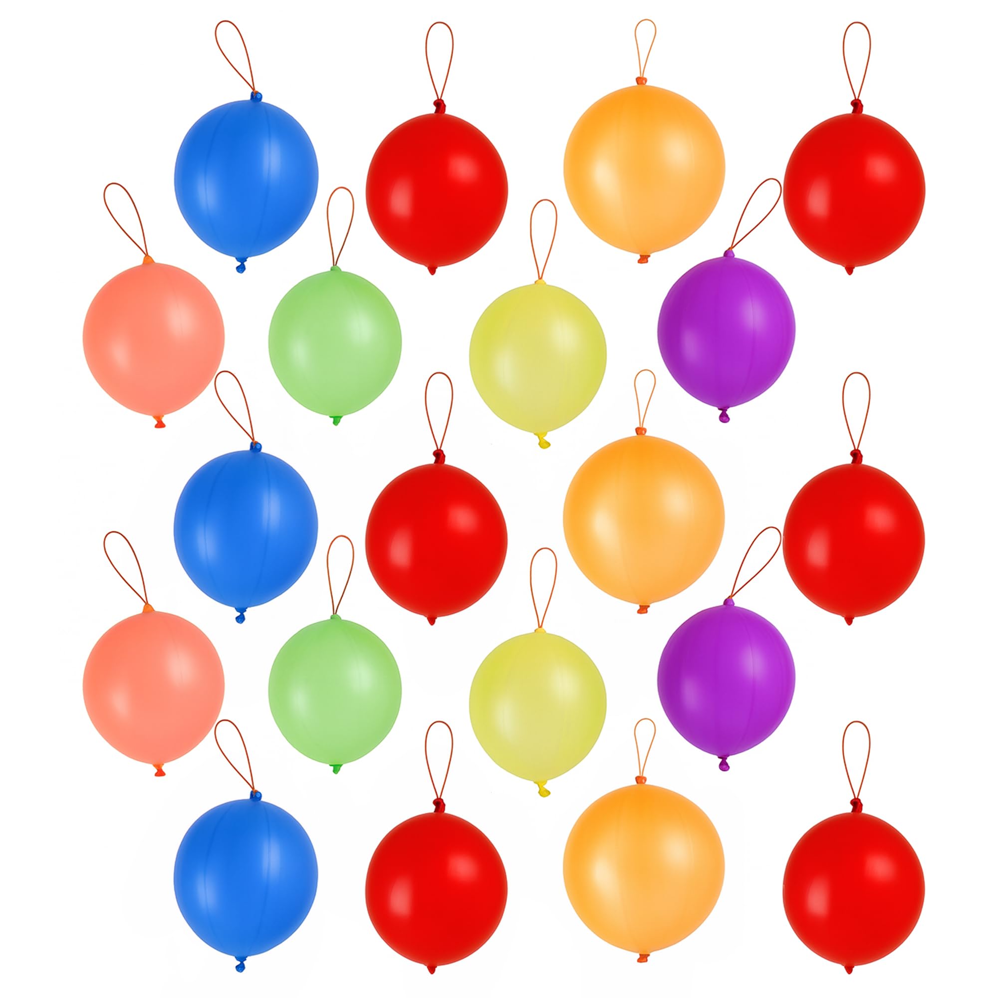 Weddecor Large Punch Balloons Assorted Color with Elastic Bands Latex Material for Kids Birthday Parties, Baby Functions, Wedding Decoration, 12 inch, 500pcs