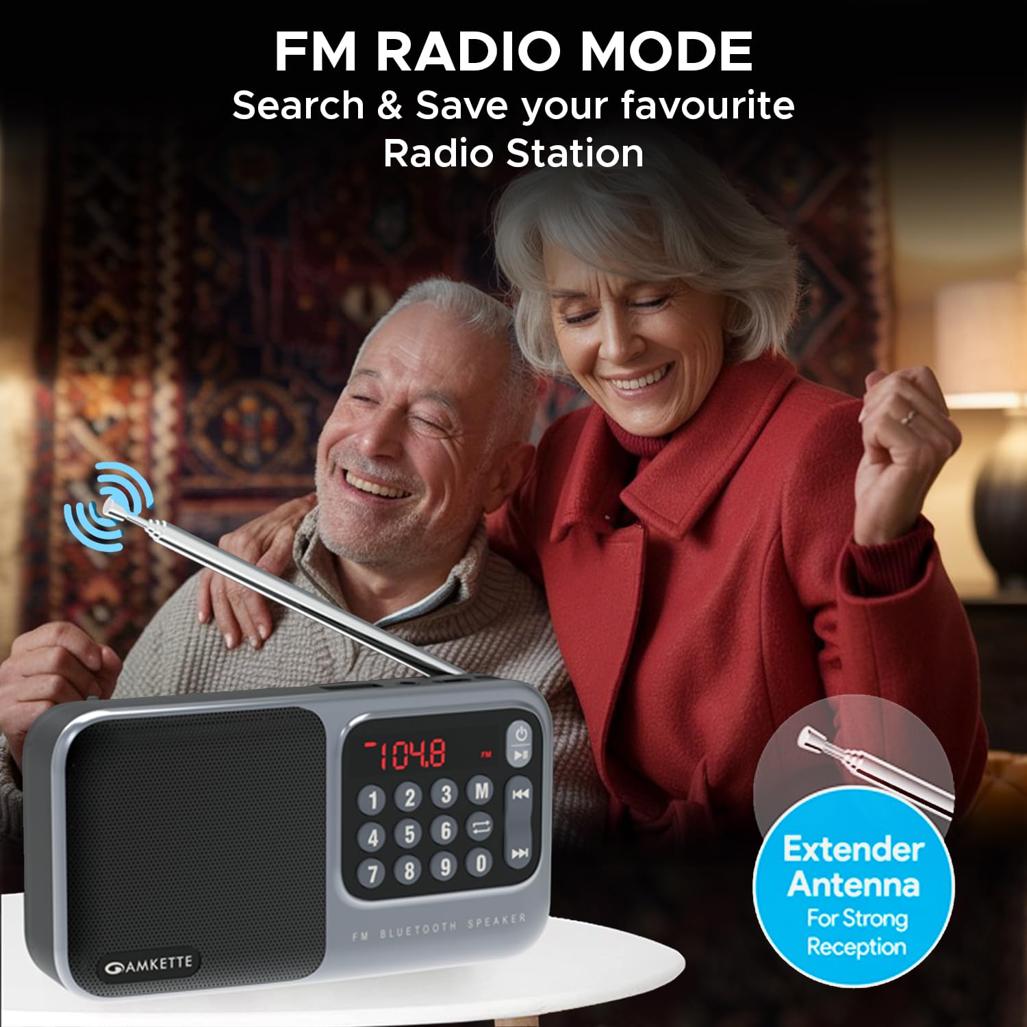 Amkette Pocket Mate with 8 hours battery life indicator