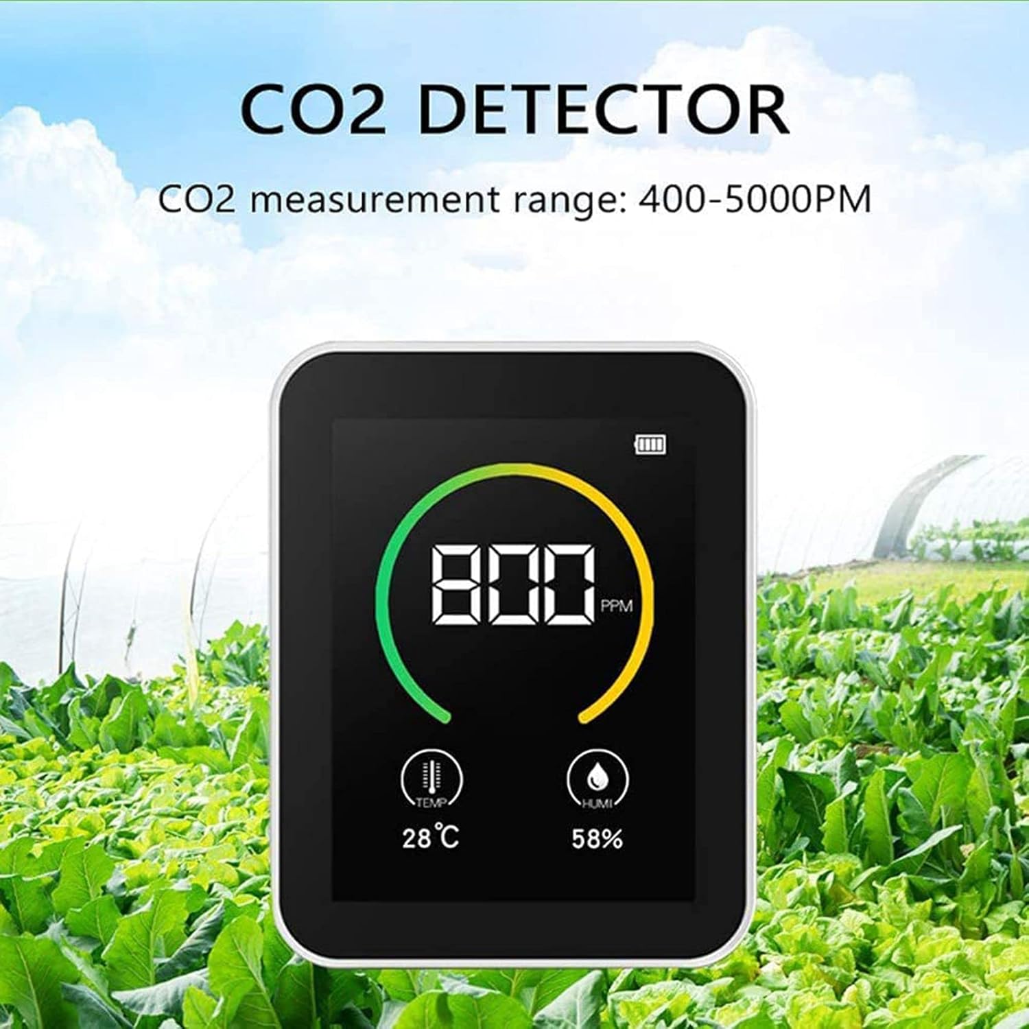 3X Temperature & Humidity Meter, Quality Monitor,CO2 Detector, Digital Pollution Carbon Dioxide Detector A