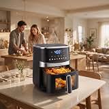 Air Fryer,6 QT Family Size Air Fryer with Visible Cooking Window, 8 Presets Touchscreen, Temperature Control, Nonstick Basket — image 7