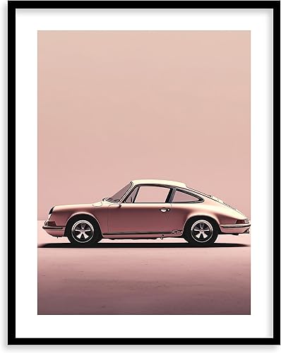 Impresiones artísticas vintage de Porsche  Fotografía clásica de automóvil Giclée de alta calidad para decoración del hogar, póster de automóvil