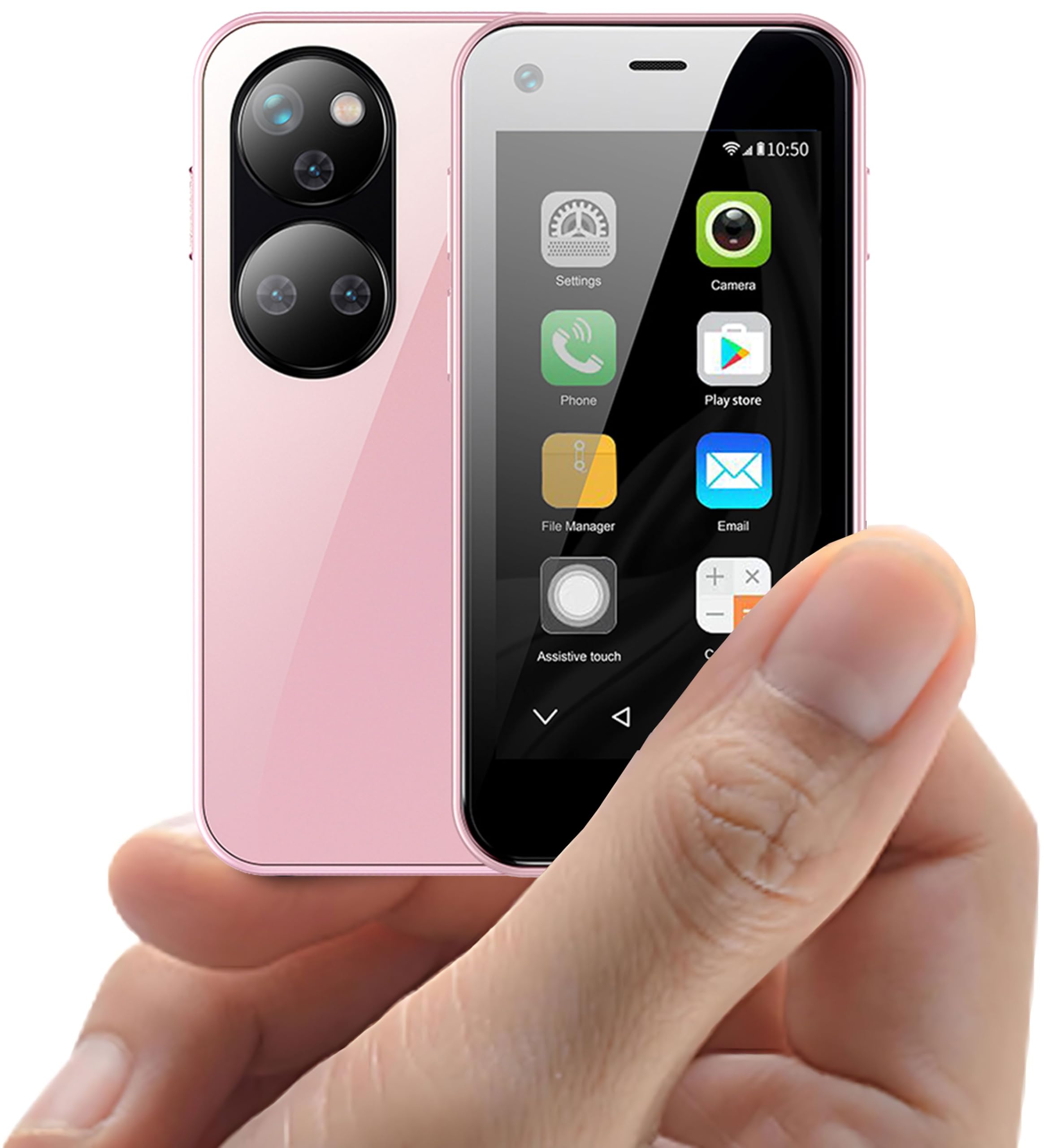 Hipipooo Mini 3G Unlocked Phone, 2,5 Zoll Android 6.0 1580 mAh