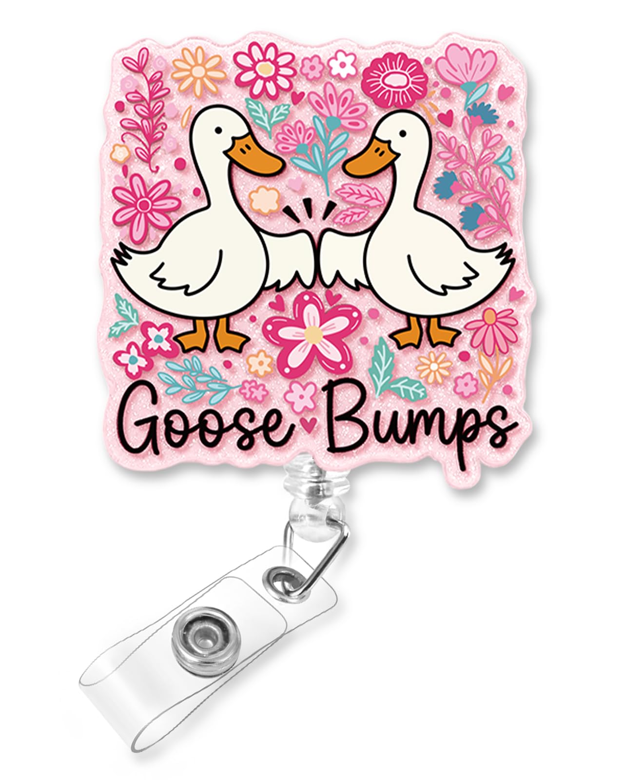 Plifal Funny Goose Bumps Nurse Badge Reel