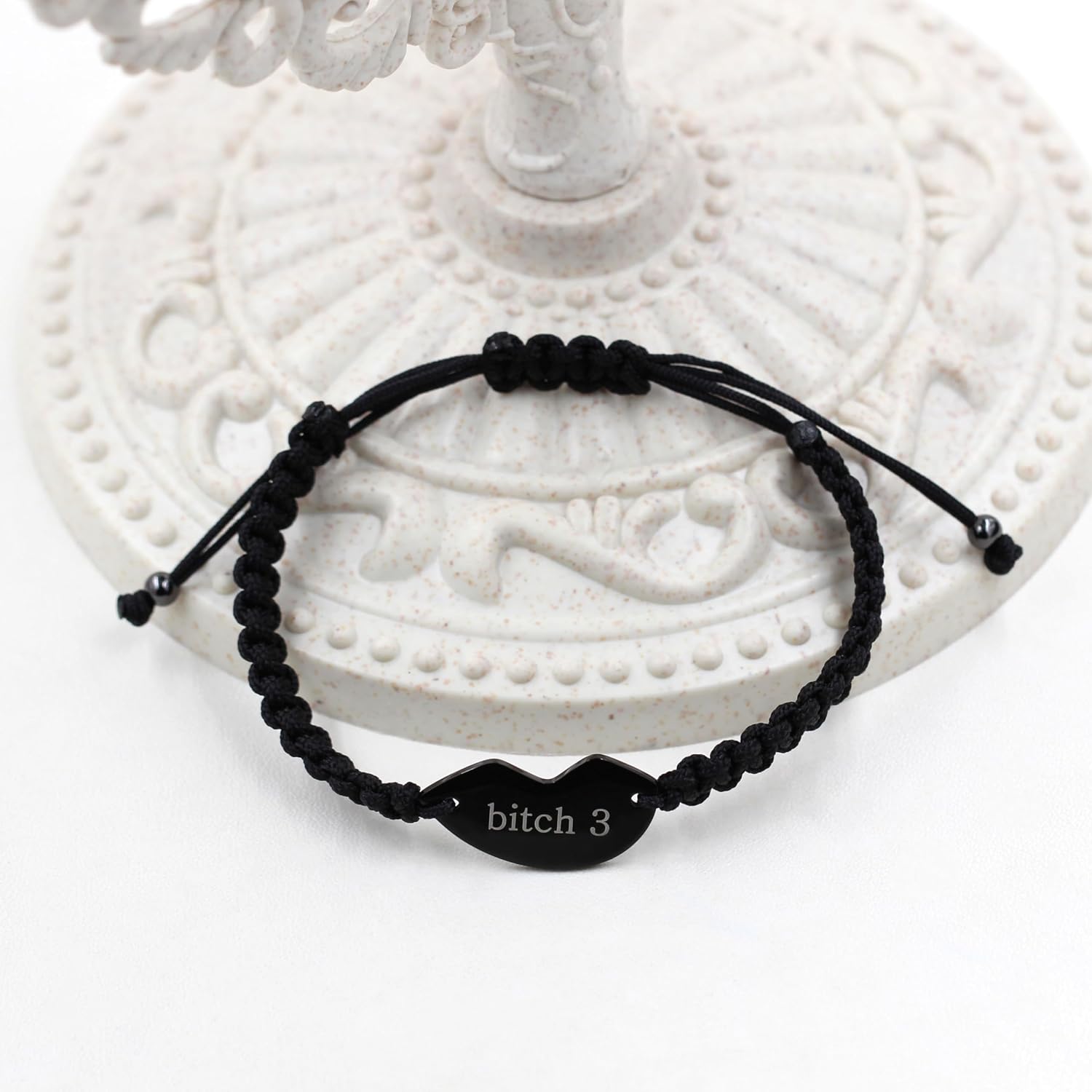 3 Pcs Puzzle Heart Piece Bracelet Set，Handmade Braided Black String Wrist Matching Puzzle Bracelets Adjustable Rope Friendship Gifts Jewelry for Best Friends Sisters