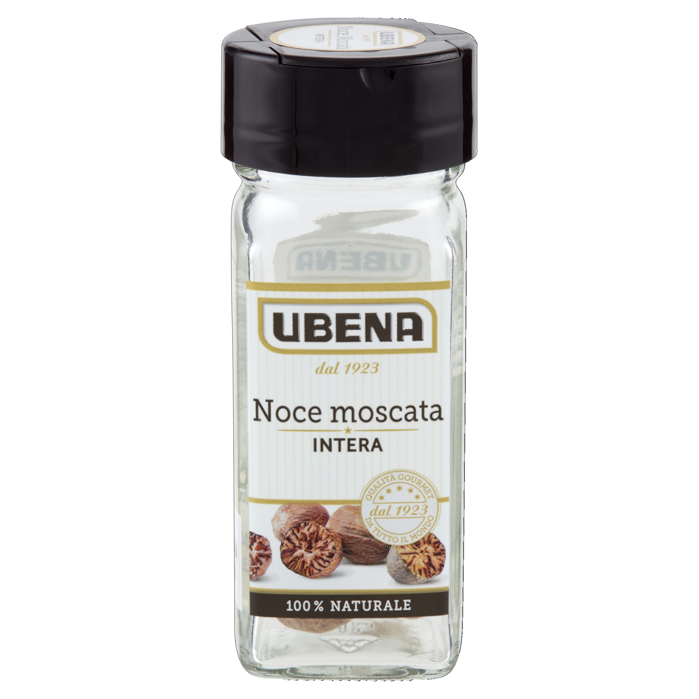 UBENA, Noce Moscata Intera, Ideale per Insaporire Besciamella, Salse e Verdure Gratinate, Formato Vasetto da 2 Pezzi