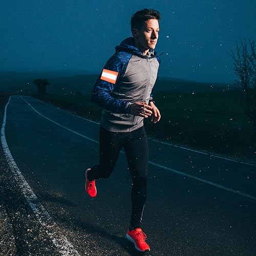 Miniatura 6 de PATIKIL Parche reflectante de 2 x 3 pulgadas, 4 piezas de cierre de gancho y bucle de seguridad para deportistas nocturnos, trabajadores,