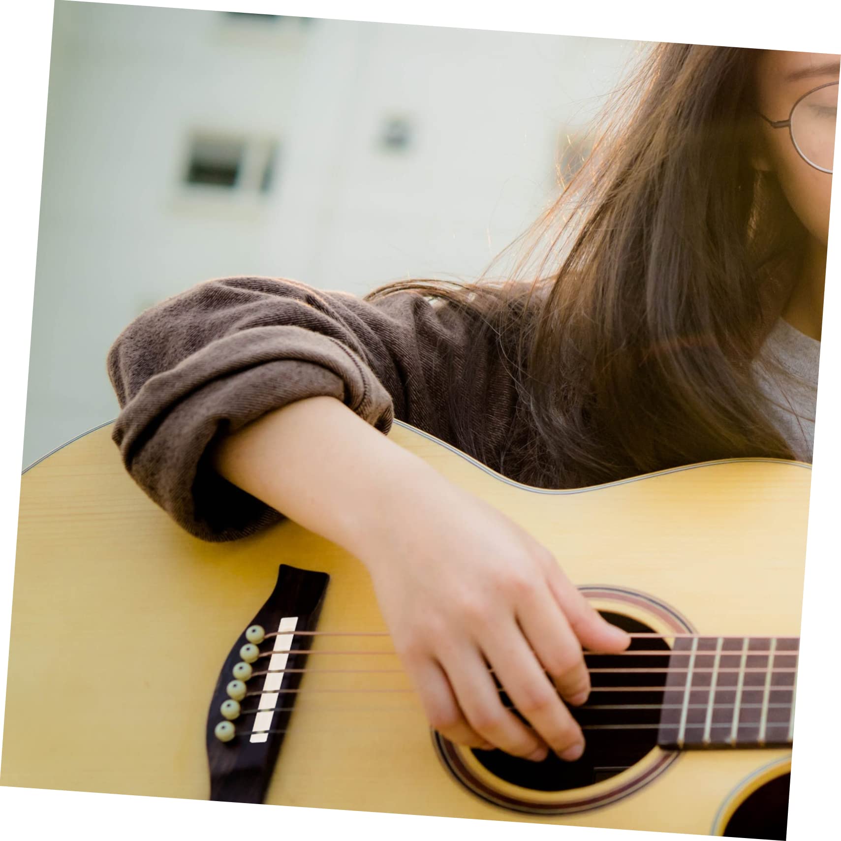 CIMAXIC Beef Bone Guitar String Nuts Music Guitar String Nuts Guitar Accessories for Guitar Necks