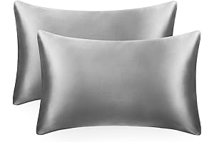 EXQ Home Silky Satin Queen Size Pillowcase Bonnet for Hair and Skin