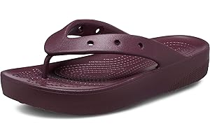 Women's Stylish and Comfortable Dark Cherry Crocs Flip Flops Sandals