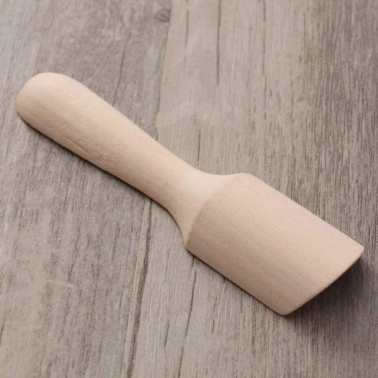 PRETYZOOM 3sets Wooden Salt Shovel Scoop Mini Tea Spoon Scoop for Tea Bath Salt Milk Powder Teaware Accessories 15pcs*3