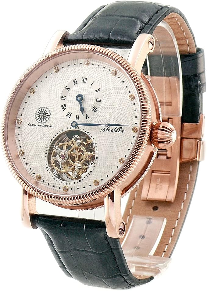 Montre Homme Constantin Durmont Tourbillon Automatique - Quantième - Boîtier Acier - Occasion