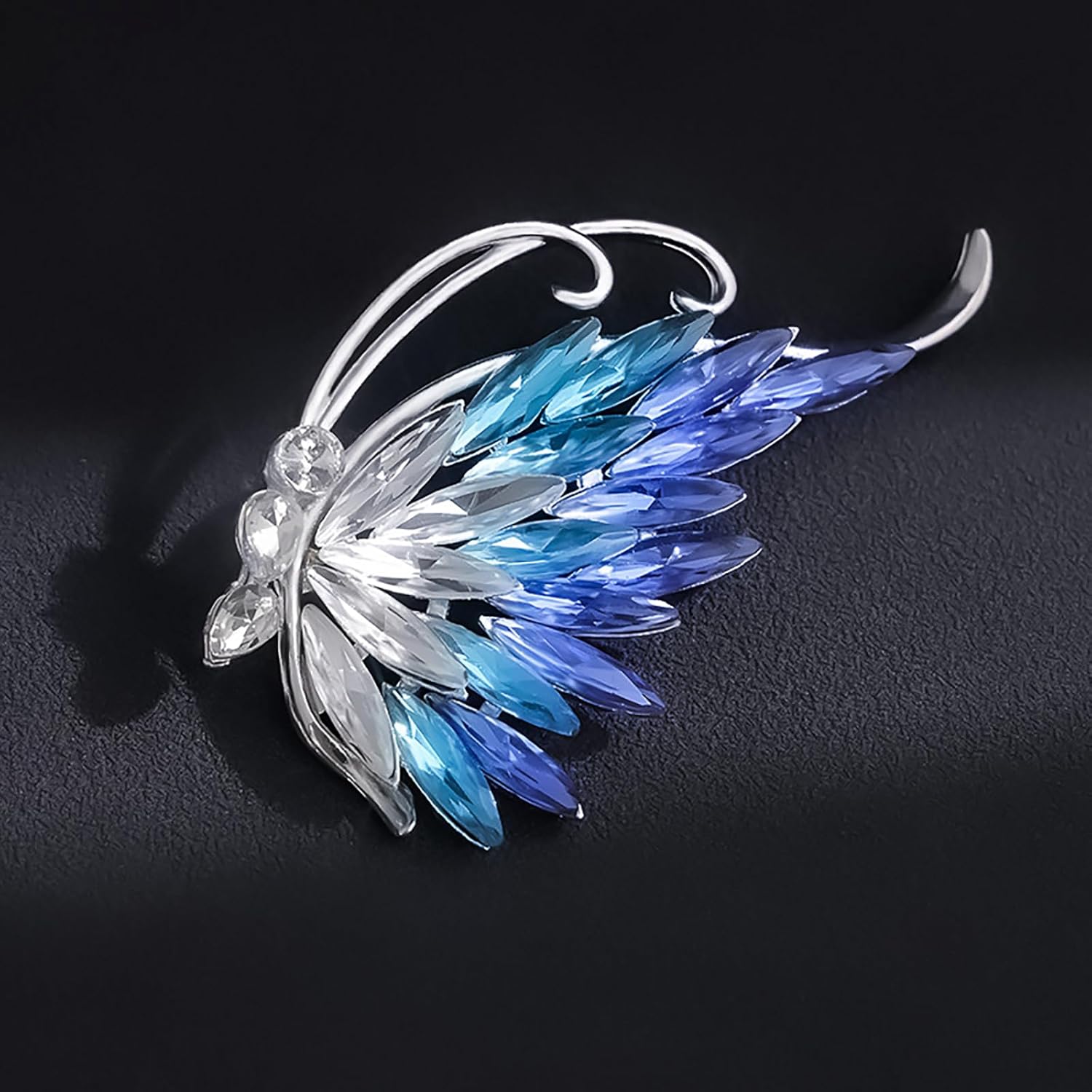 Butterfly Brooch Pins for Women Sparkly Crystal Rhinestone Lapel Pins Elegant Wedding Brooches Pins - Image 6