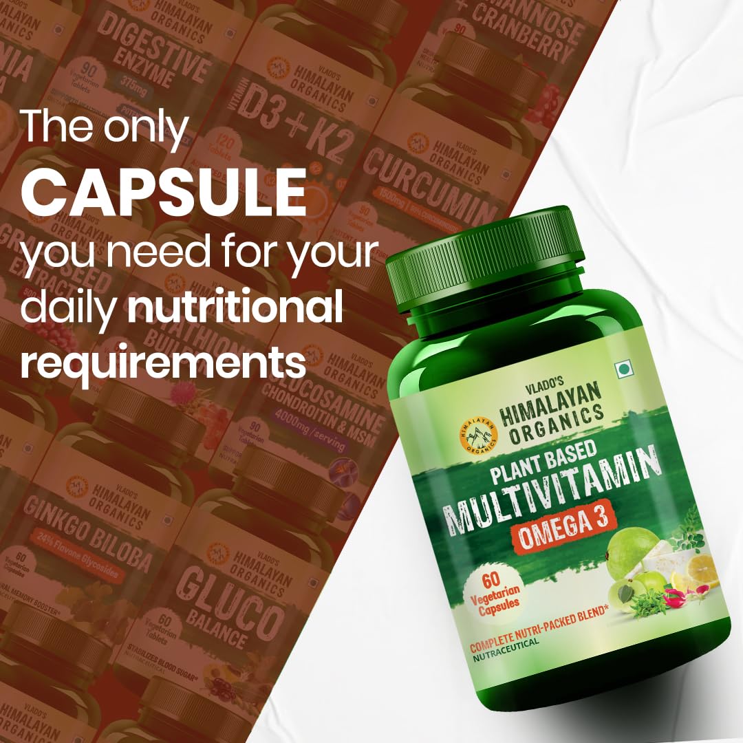 Vitamin B1, B2, B3, B5, B6, B7, B9, B12, C, D3, E, K 2, Chromium, Magnesium, Zinc, EPA and DHA - 60 Veg Capsules Vitamin B1, B2, B3, B5, B6, B7, B9, B12, C, D3, E, K 2, Chromium, Magnesium, Zinc, EPA and DHA - 60 Veg Capsules