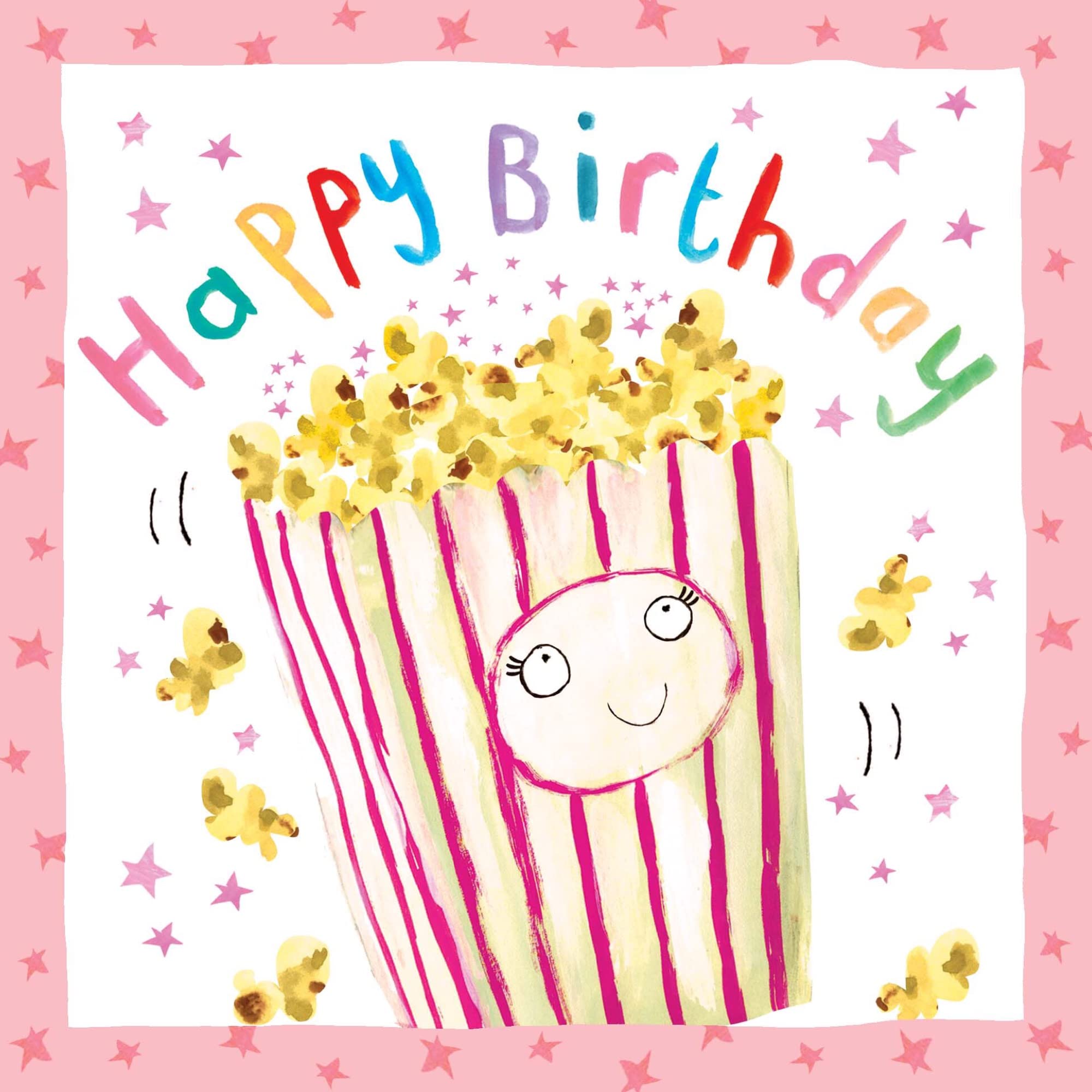 Twizler Carte D'anniversaire Popcorn L'ours – Lettre Et Canard – Carte D'anniversaire Pour Filles – Carte D'anniversaire Pour Garçons – Carte