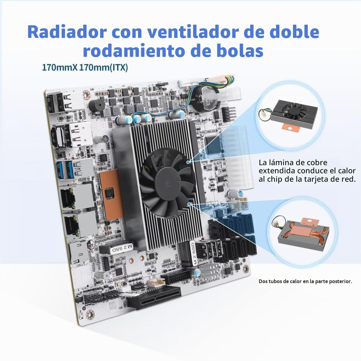NAS Mainboard Low Power Core i5 8265U, 8×SATA3.0 Mini ITX Motherboard, Computer Board 2xNVMe(PCle3.0 x2), Barebone No Ram No SSD, 2 x 2.5GBE LAN, TF Card, Dual Display