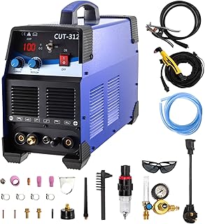 Mophorn TIG/MMA Plasma Cutter CT312P 3 in 1 Combo Welding Machine Tig Welder 120A Arc Welder 120A Plasma Cutter 30A Non-Touch Pilot Arc Plasma Cutting Machine Dual Voltage 110 220V