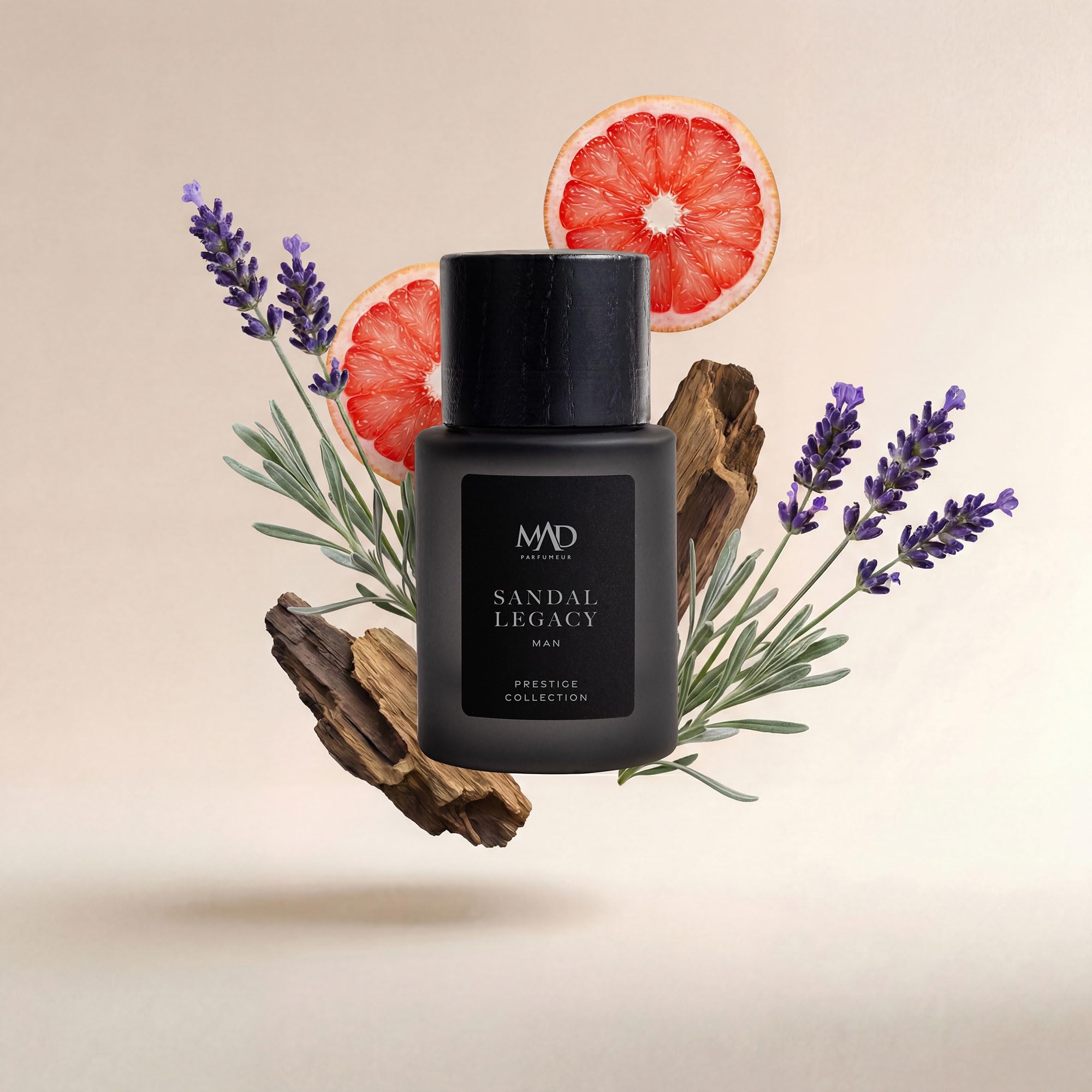Mad Sandal Legacy Prestige Eau de Parfum (EDP) Intense 50 ml Erkek Parfüm – Sandal Ağacı, Safran,Vanilya