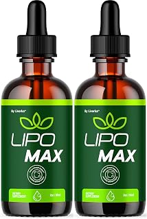 (2 Pack) Lipo Max Plus - Official Lipo Max Plus Drops Liquid Premium Advanced Formula Natural Support, LipoMax Plus Supplement for Overall Health & Wellness Vitamin Droppers, 2 Bottles for 2 Months