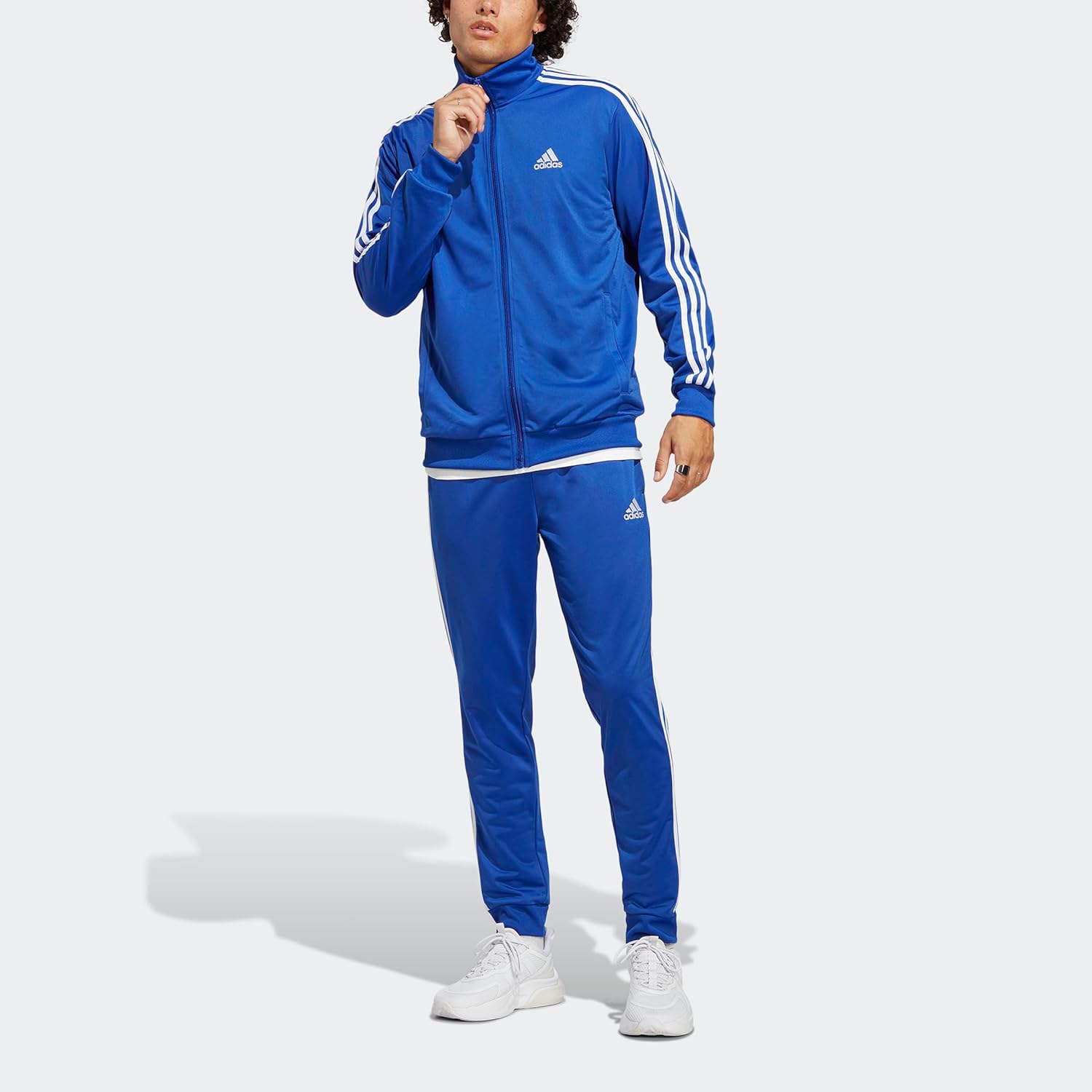 adidas Men's Basic 3-Stripes Tricot Track Suit