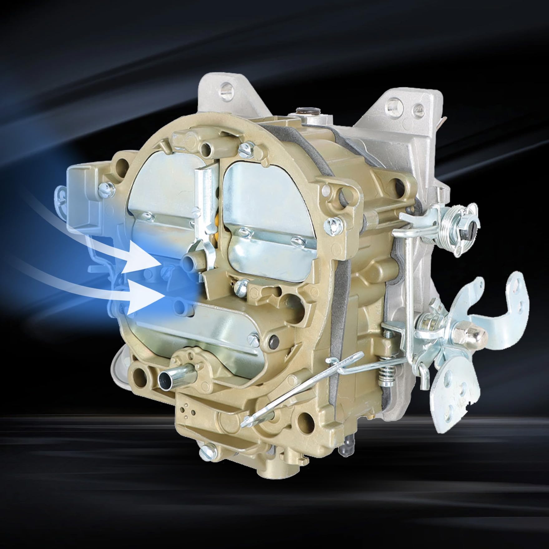 750CFM 4 Barrel Carburetor For Chevy 350 454 Rochester Quadrajet 4-Barrel Carburetor For Chevy/GMC 327, 350, 396, 427, 454 Rochester Electric Car & Truck Carburetors - Foto 10