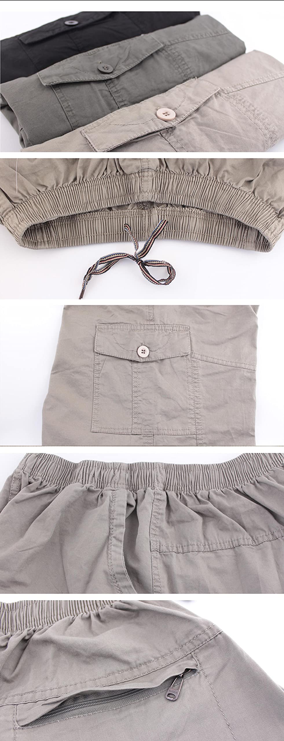 Pantalones Cortos Los Hombres De La Moda De Verano Bolsillos Casuales Sueltos para Hombre Pantalones Cortos