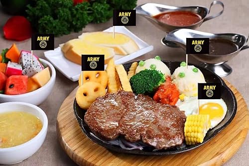 Miniatura 6 de stidsds 100 unidades de bandera de oro de Estados Unidos con cresta dorada para palillos de dientes, mini pequeñas banderas militares de Estados