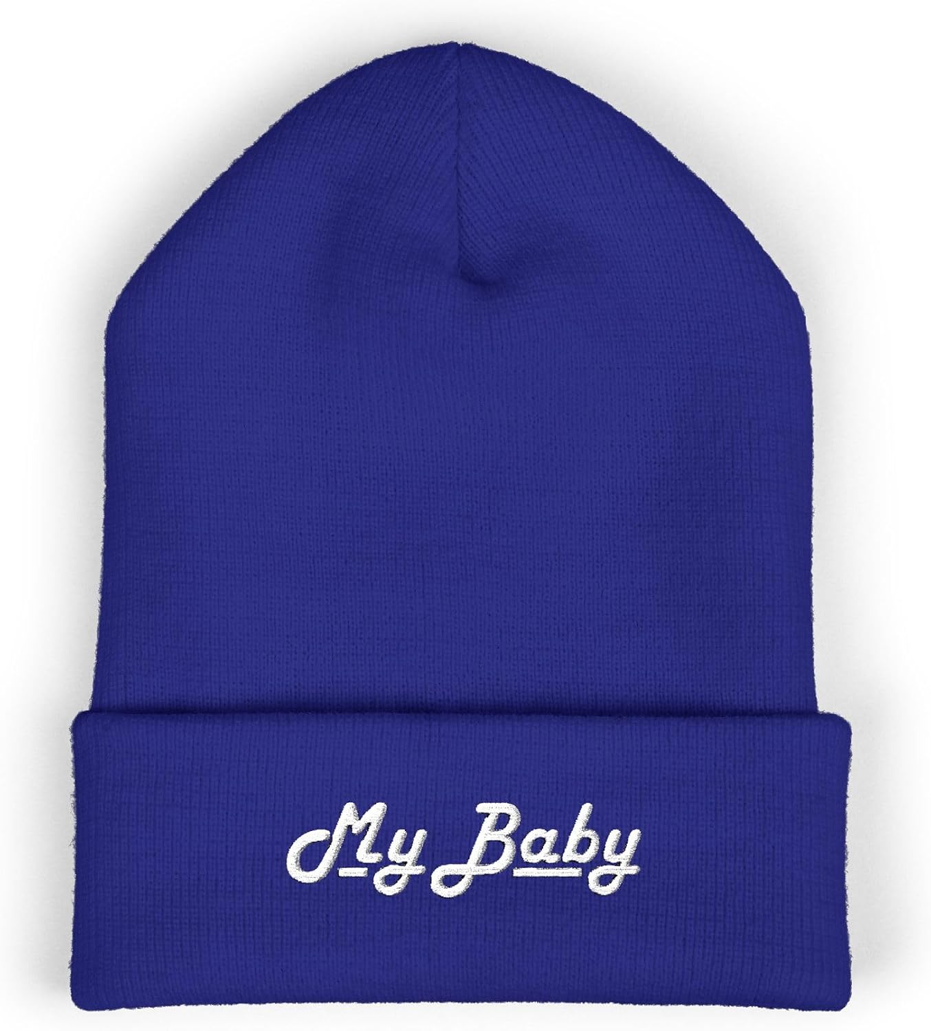 Premium Classic Cuffed Beanie Hat Gift with Embroidery Message My Baby