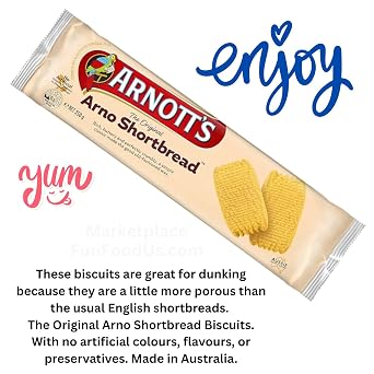 The Original Arno Shortbread Biscuits (Value Pack of 4 x 250g) Tasteful Delights Cookie Biscuits From Australia
