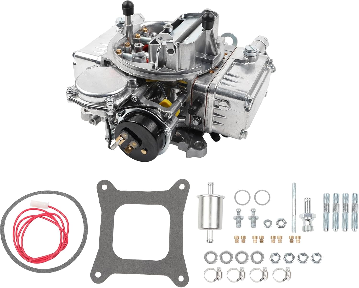 Dasbecan 0-80457S Carburetor for V8 Engines Compatible with Holley 600 CFM 4160 Electric Choke for Chevy, Dodge, GMC, Buick, Ford, Lincoln, Pontiac, Oldsmobile, and Mercury