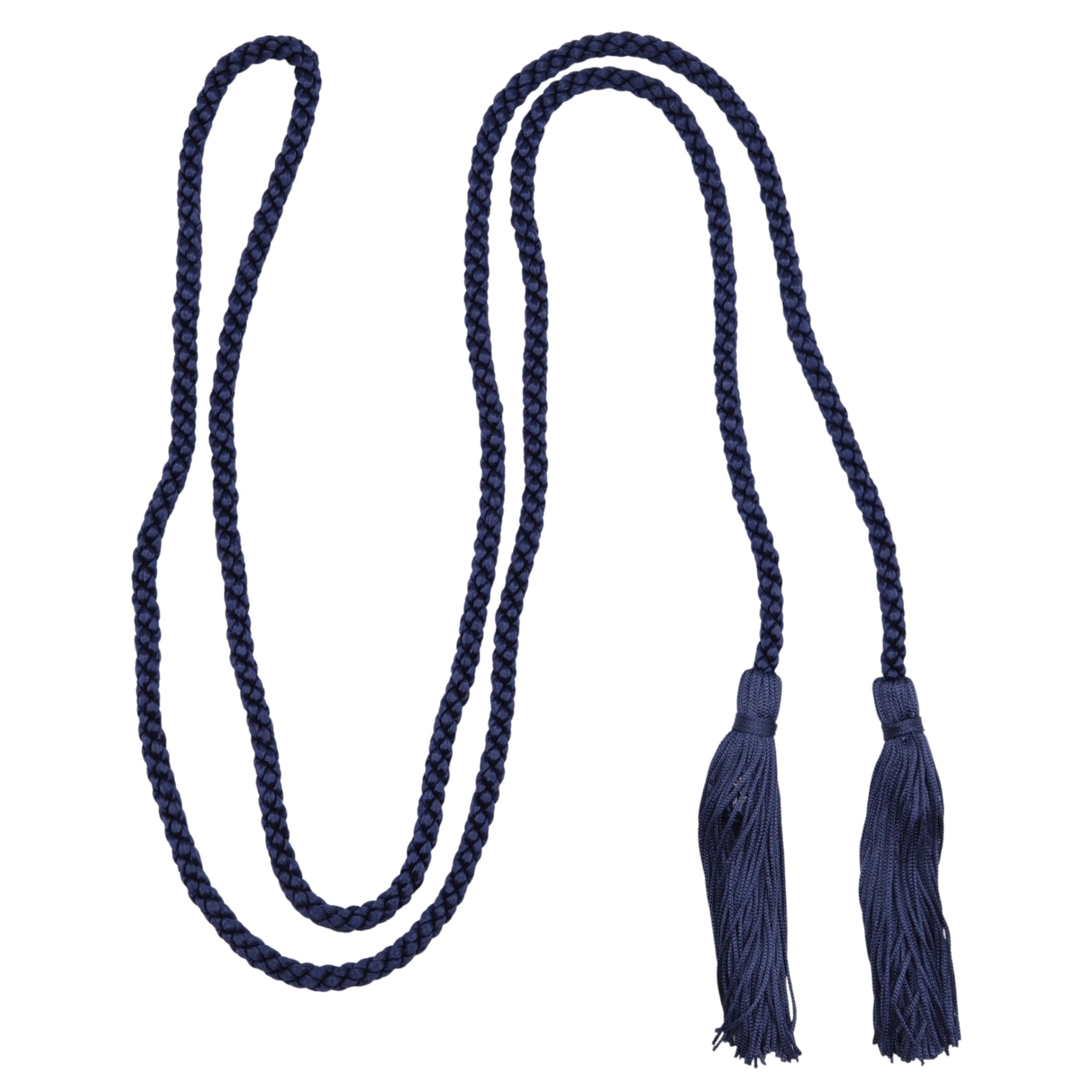 celloexpress Navy Blue Double-Ended Tasselled Cord - Chainette Tassels Tieback Curtains Dressing Gown (Pack of 4)