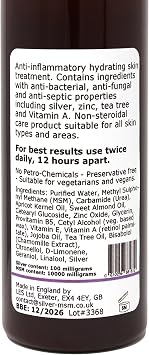 Silver-MSM Seb Derm Lotion with Australian Tea Tree 100 ml | For skin prone to seborrheic dermatitis
