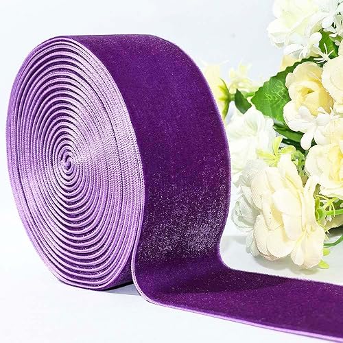 Miniatura 283 de Cinta de terciopelo para decoración, manualidades, bricolaje y caja de regalo, para bodas, Navidad y el Día de San Valentín