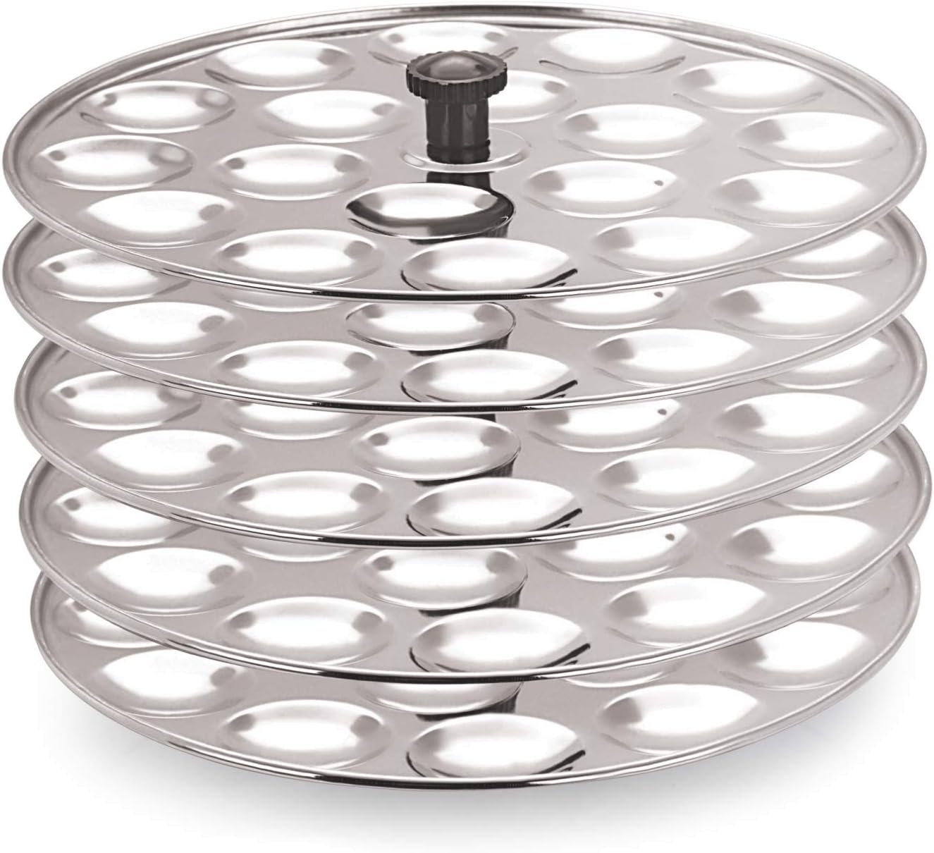 Eleven Rings Mini Idli 5 Plates Stainless Steel Idli Stand/Idli Maker Makes 90 Mini Idlis at Once.