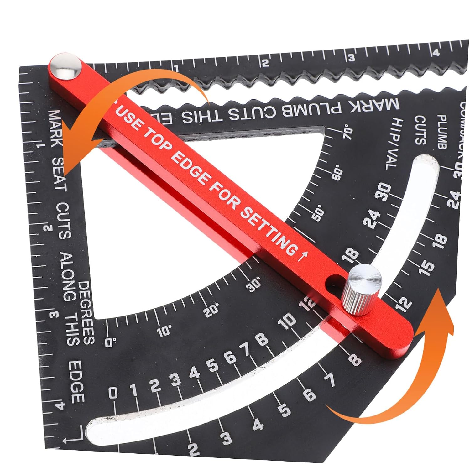 Adjustable Aluminum Alloy Carpenter Ruler with Angle Scale for Precise Woodworking and Carpentry Measurements Multifunctional Measuring Tool for Accurate Layout and Alignment
