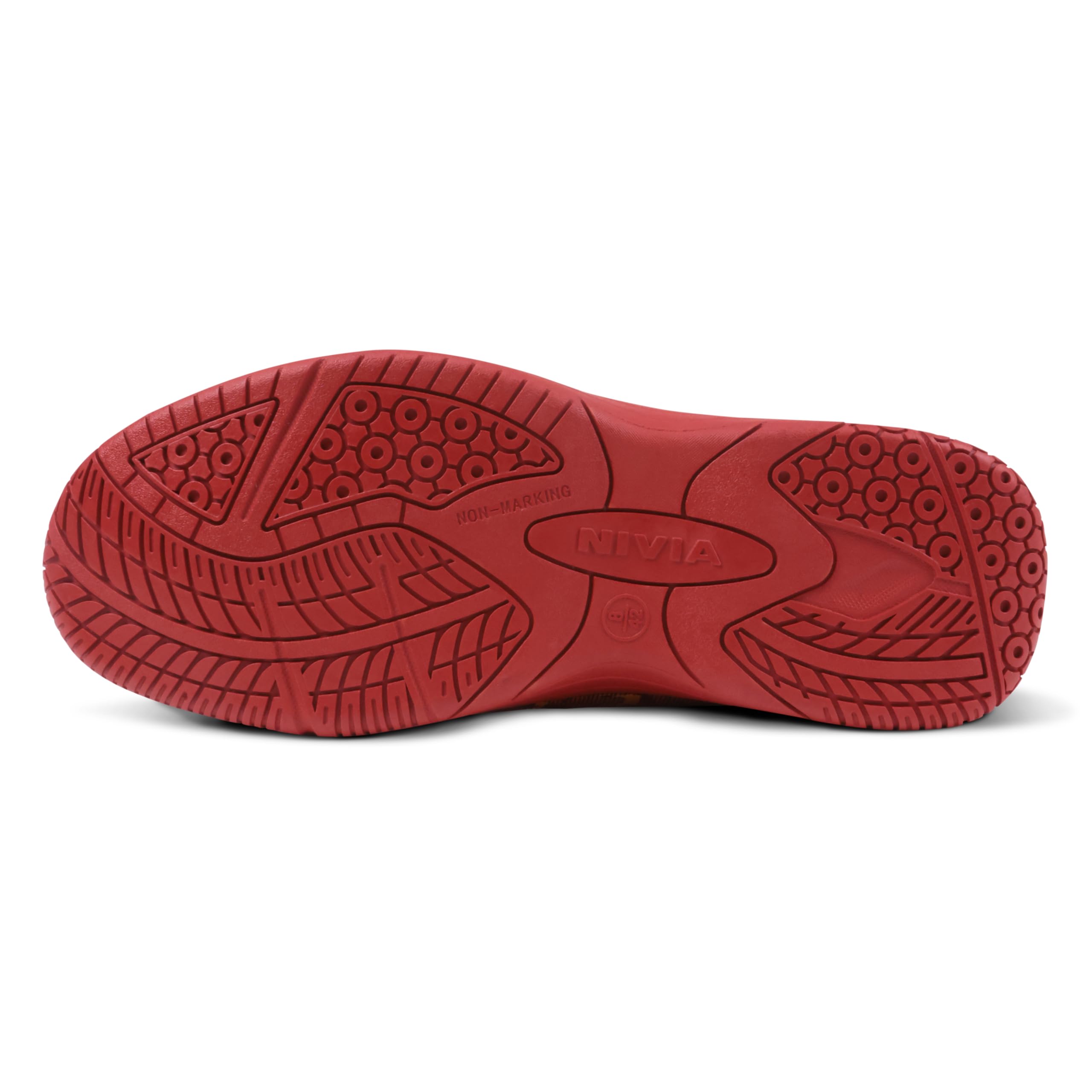 Aivin Wave Pro Men's Basketball Shoes for Men, Durable Rubber Sole, Indoor & Outdoor Court Shoes, Soft Cushion NR EVA Inner Insole, High-Performance Footwear for Basketball (Red/Yellow, UK Footwear Size System, Adult, Men, Numeric, Medium, 5) 4