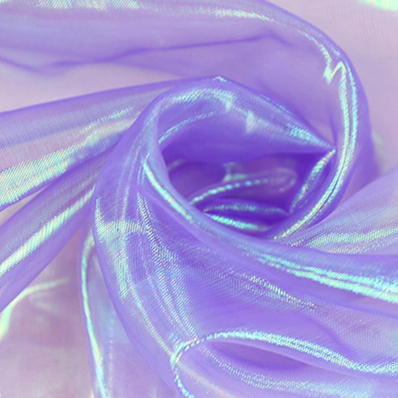Purple Organza Fabric 1.5M*3M,Iridescent Organza Fabric,ridescent Holographic Gauze Fabric โ image 1