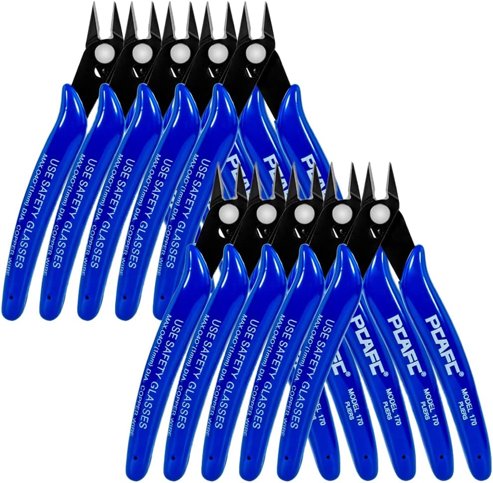 10PC Xiangtat Pliers Electrical Wire Cable Cutters Cutting Side Snips Flush Cutting Pliers Diagonal Cutting Pliers Tool