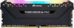 Memória para computador de mesa Corsair Vengeance RGB de 16 GB (2 x 8 GB), DDR4, 2666 MHz, C16, preto