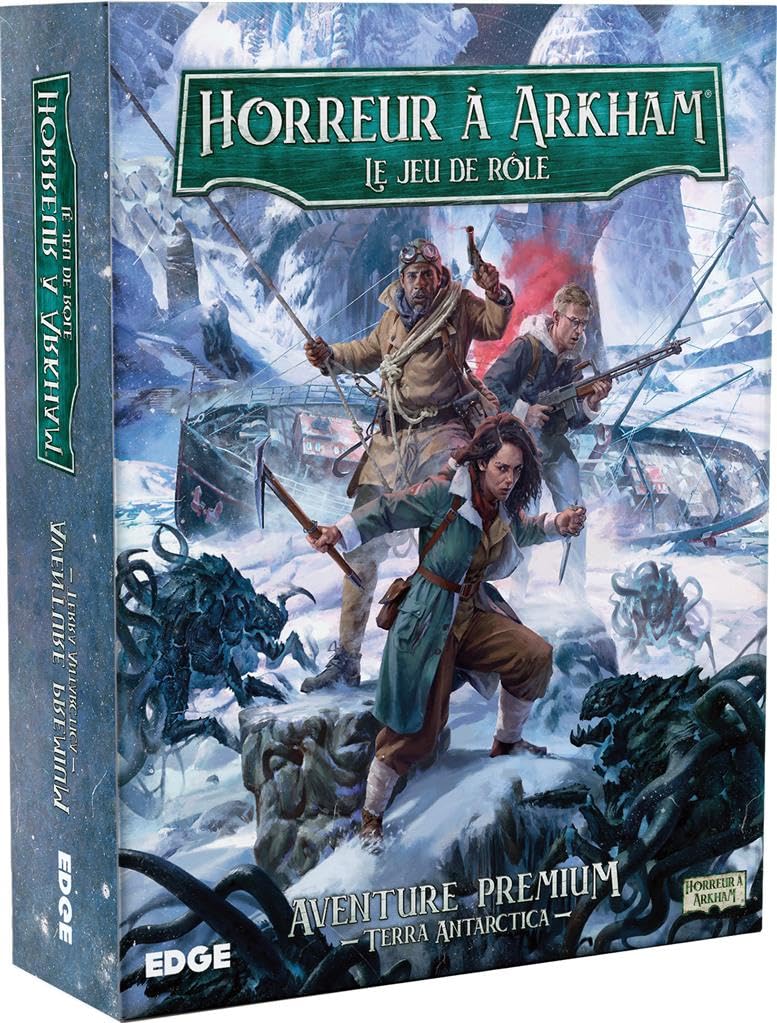 Horreur à Arkham : Le Jeu de Rôle – Terra Antarctica (Version Française) | Campagne Premium JDR Lovecraftienne | 2 à 6 Joueurs | 14 Ans et + | Edge Studio