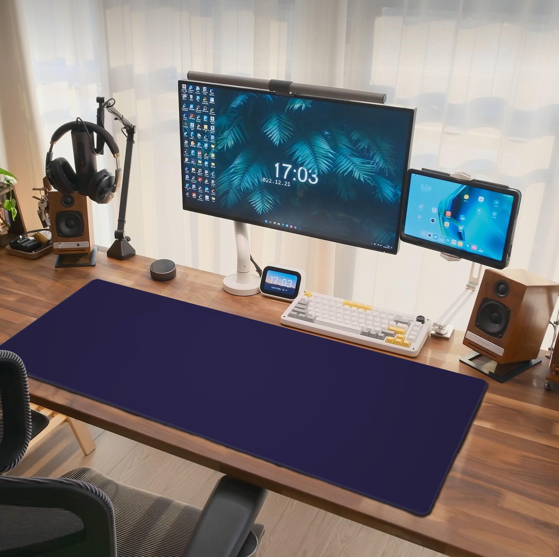 XXL Extended Gaming Pad/Mat 40"x18" (Navy Blue) Large & Wide