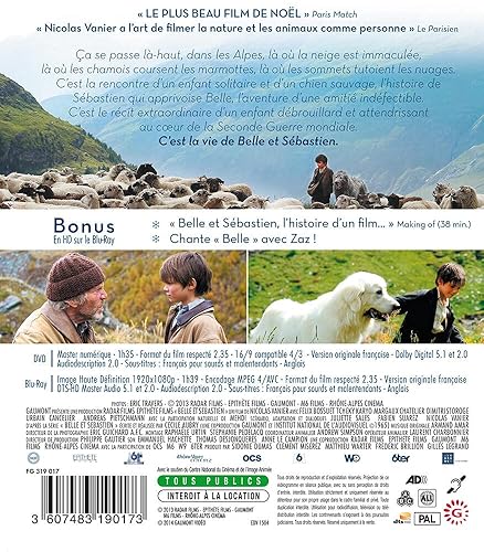Vista 2 de Belle and Sebastian Belle et Sébastien Belle Sebastian Blu-Ray DVD Combo Blu-Ray RegABC Import - France
