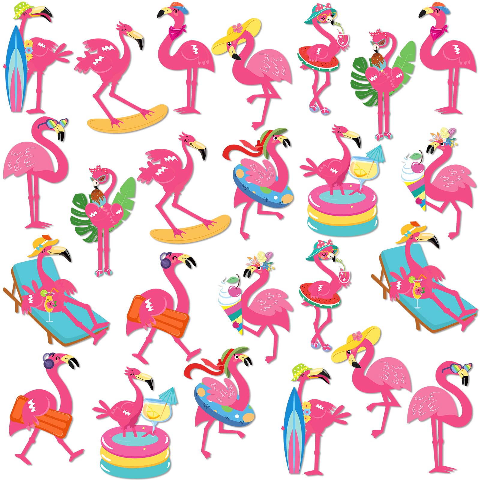Aimants flamant rose décoration armoire et réfrigérateur pour maison et boîte aux lettres