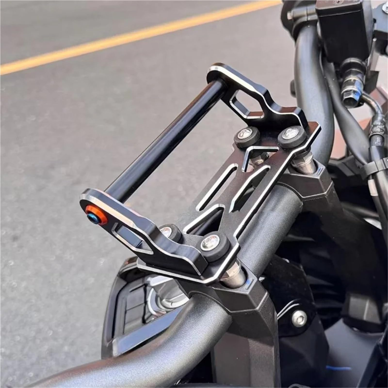 Support de Navigation GPS pour ADV 350 2025, Noir Kit De Support De Téléphone pour Navigateur GPS, Accessoires De Moto Support de Plaque de Navigation GPS(12mm)