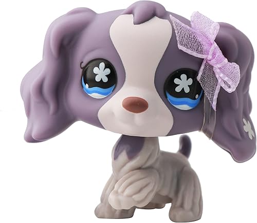 Vista 2 de JcToy LPS Cocker Spaniel - Juego de 4 piezas, figura rara de juguete LPS Cocker Spaniel 960 748 1209 156 con accesorios LPS Lot Colletable Pets