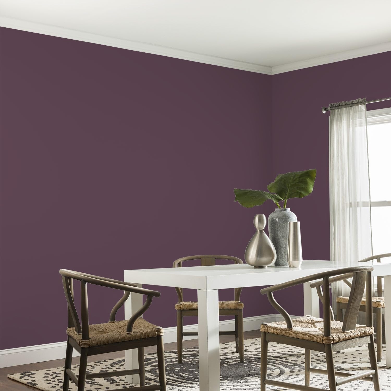 Glidden Interior Paint + Primer: Purple/Purple Basil, One Coat, Eggshell, 1-Gallon