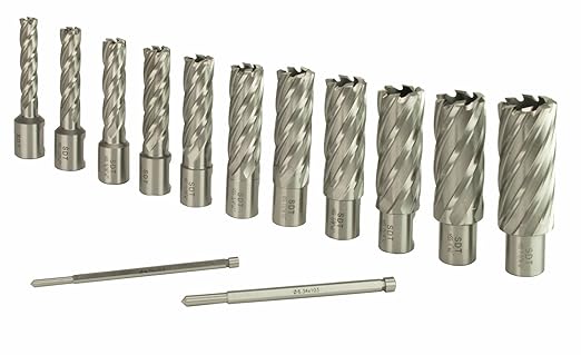 Steel Dragon Tools 13pc. High Speed Steel HSS Annular Cutter Kit 2