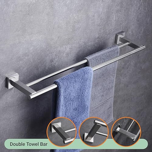 Miniatura 4 de Hoooh - Toallero de baño de acero inoxidable para baño, cocina, montaje en pared